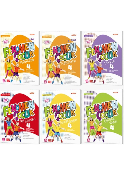 Fenomen Çocuk 4. Sınıf Türkçe Matematik Fen Sosyal Okuma Vadisi Seti 6 Kitap