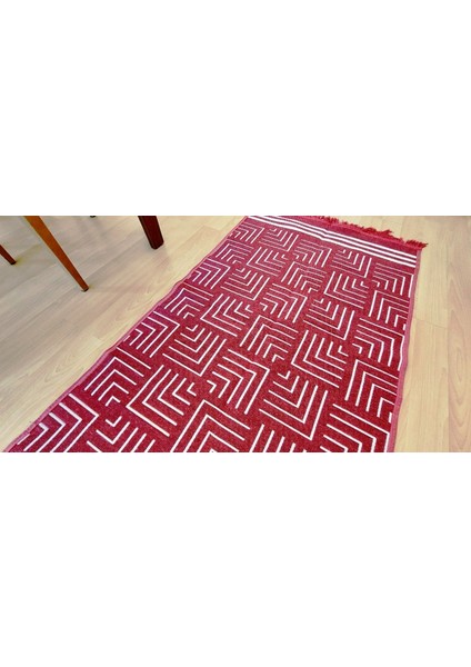 Labirent Desen Antik Kilim, 80X150CM