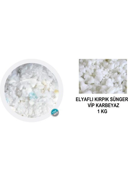 Elyaflı Kırpık Sünger Kar Beyaz Elyaflı Kırpık 1 kg Mobilya Koltuk Minder Kırlent Dolgu