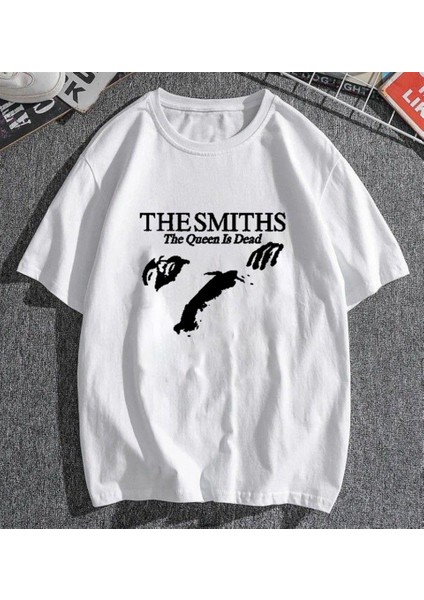 The Smiths Beyaz Oversize T-Shirt