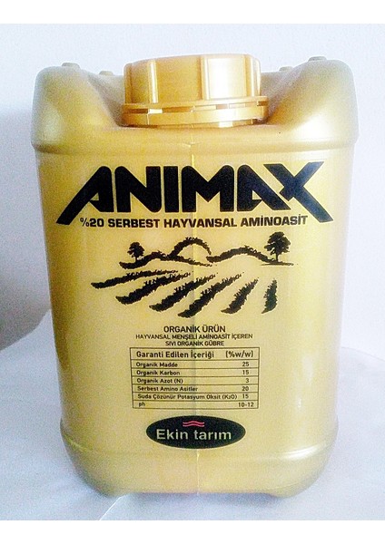 Anımax5 Lt-%20 Serbest Hayvansal Amino Asit Içeren Sıvı Organik Gübre