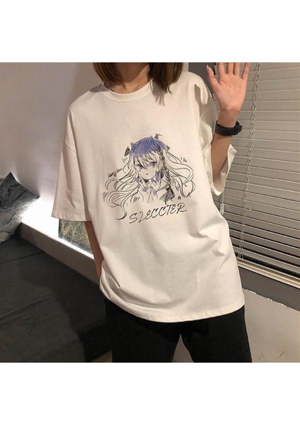 Girl Sleccter Beyaz Oversize T-Shirt fırsatları