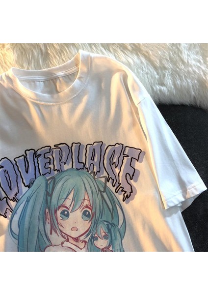 Love Place Beyaz Oversize T-Shirt modelleri