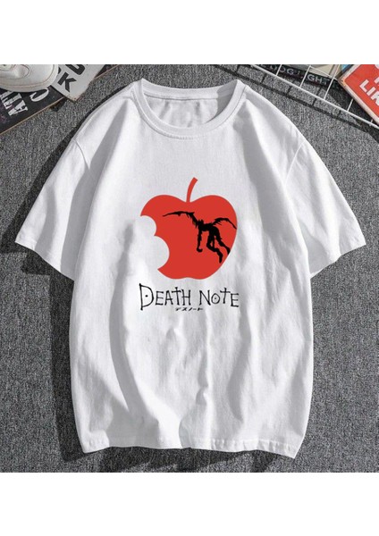 Death Note Logo Beyaz Oversize T-Shirt fiyatları
