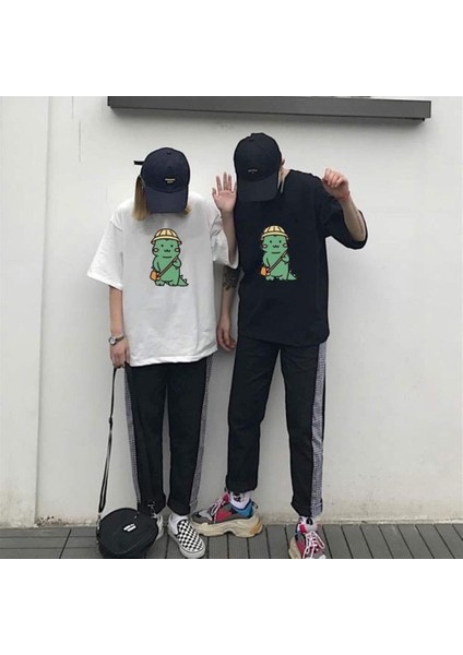 Çift Kombini Kawaii Dinosaur T-Shirt fiyatları