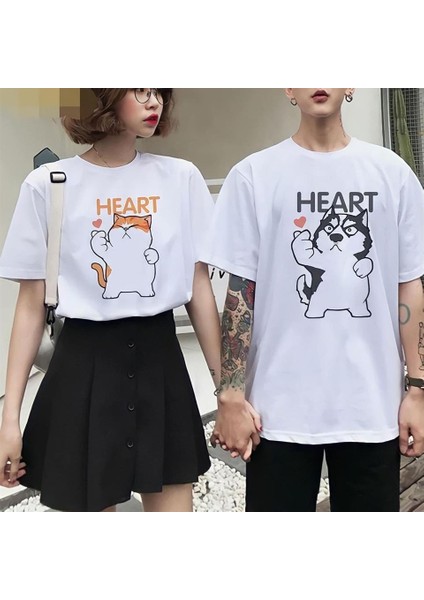 Çift Kombini Heart T-Shirt