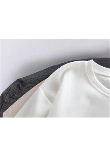 Girl Seneven Beyaz Oversize T-Shirt modelleri