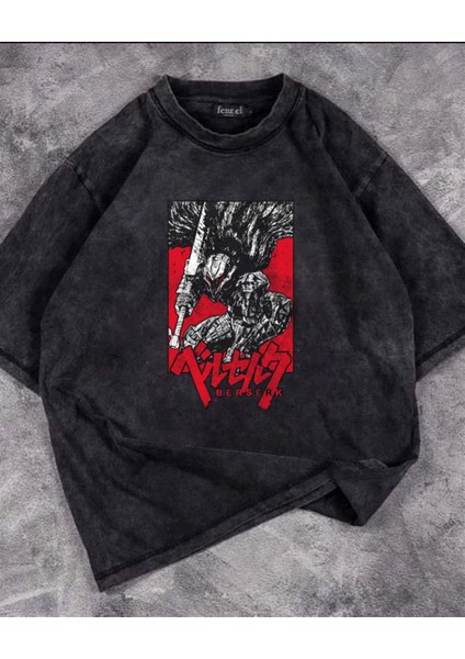 Yıkamalı Berserk Eskitme T-Shirt fiyatları