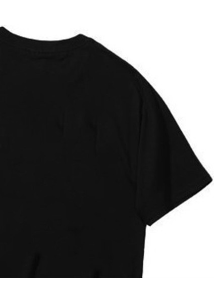 Samurai Cat Spaghetti Siyah Oversize T-Shirt fırsatları