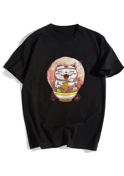 Spaghetti Cat Siyah Oversize T-Shirt fiyatları