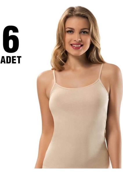 Kadın 6'lı Ribana Ip Askılı Atlet