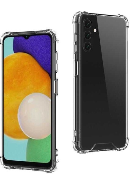 Samsung Galaxy A04S Kılıf Şeffaf Antishock Darbe Emici Silikon