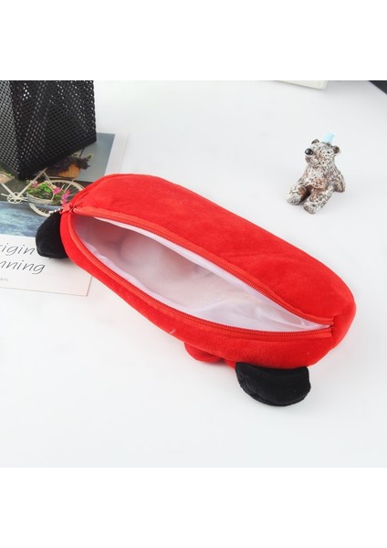 3pcs Hayvan Peluş Kırtasiye Depolama Çantası, Renk: Süt Inek (Yurt Dışından)