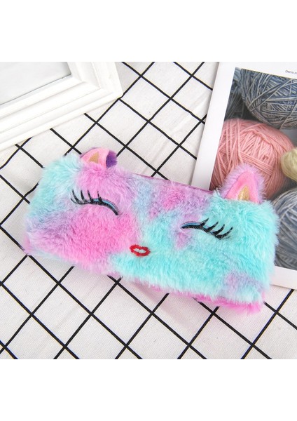 3pcs Lazer Kedi Yavrusu Peluş Öğrenci Kırtasiye Kalem Kutusu (Yurt Dışından)