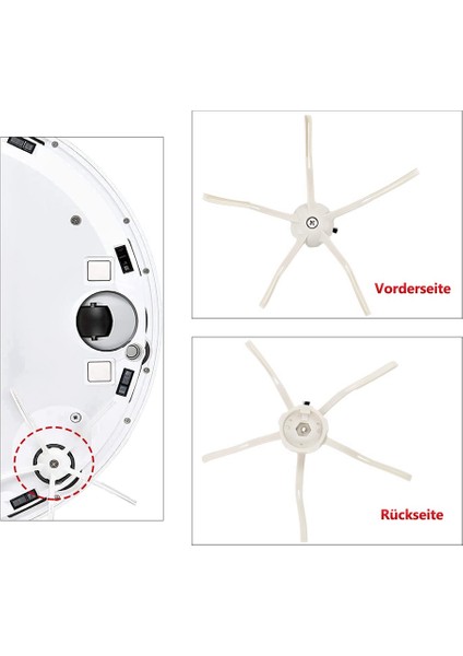 Yedek Parçalar Ana Fırça Yan Fırça Hepa Filtre S7 T7S Robotlar Için Uyumlu Vakum Aksesuarları (Yurt Dışından)