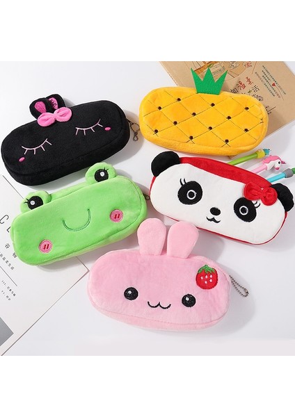 3pcs Hayvan Peluş Kırtasiye Depolama Çantası, Renk: Kırmızı Çilek (Yurt Dışından) fırsatları