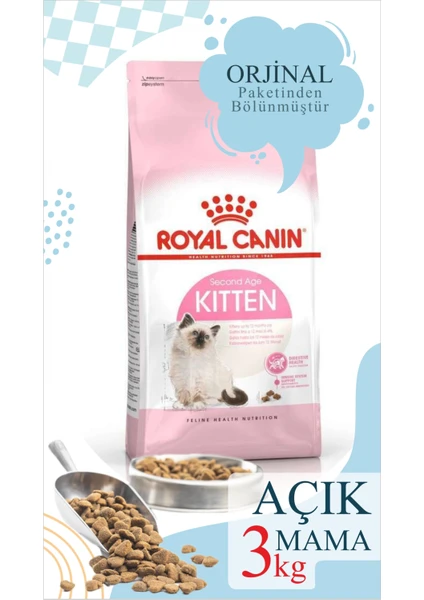 3 kg Vakumlu  Kitten Yavru Kedi Maması Yüksek Proteinli