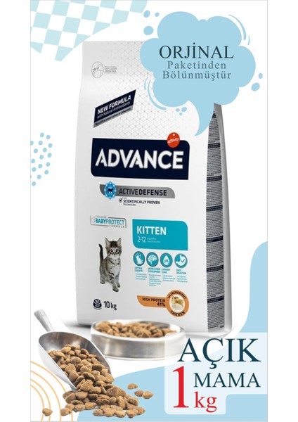 1 kg Vakumlu Kitten Yavru Kedi Maması Yüksek Proteinli