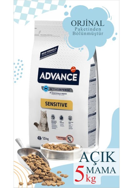 5 kg Vakumlu Advance Somonlu Pirinçli Yetişkin Kedi Maması