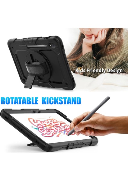 Samsung Galaxy Tab S8 Ultra SM-X900 X903 X905 X906 Kılıf Defender Askılı Pars Case Fuji