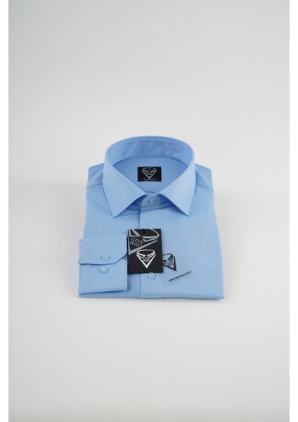 Slim Fit Saten Erkek Gömleği