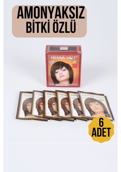 Kestane Amonyaksız Bitki Özlü 6 Lı Paket Saç Kınası 716901