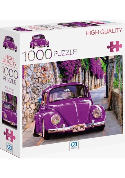 Ca Games 1000 Parça Mor Araba Puzzle (Yeni)