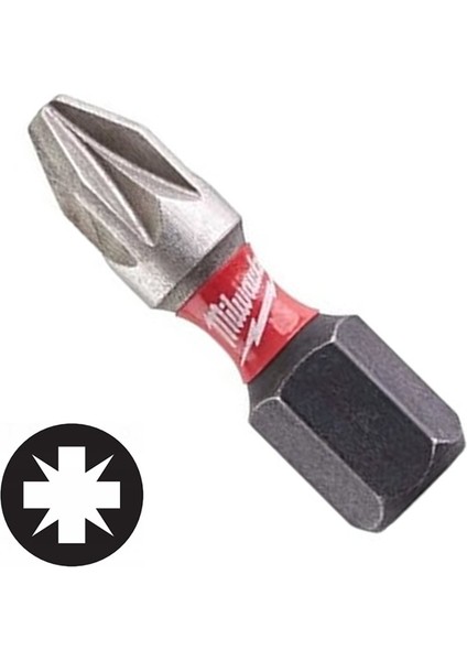 Bits Uç Matkap Ucu Tornavida Ucu Vidalama Ucu PZ2-25 mm T4932430864 - 1 Adet