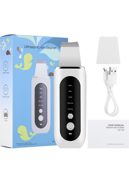 Ultrasonik Cilt Yıkayıcı Soyma Siyah Nokta Sökücü Yüz Kaldırma Derin Yüz Temizleme Iyon Ance Gözenek Temizleyici Yüz Kürek Temizleyici (Yurt Dışından)