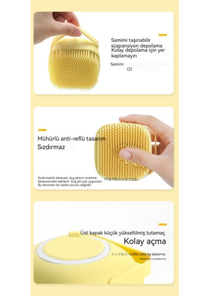 Çok Fonksiyonlu Bebek Yetişkin Evcil Hayvan Silikon Banyo Fırçası (Yurt Dışından) modelleri