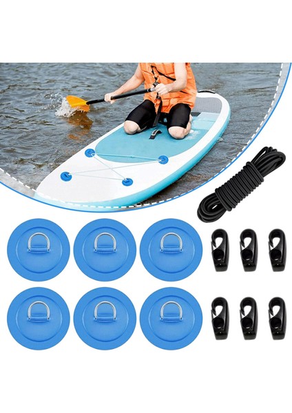 D Pad Patch Kayak Bungee Şok Kablosu Kürek Salkını Sal Kıvrısı Mavi (Yurt Dışından) fiyatları