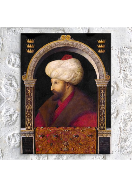 Fatih Sultan Mehmet Han Portre Osmanlı Kanvas Tablo