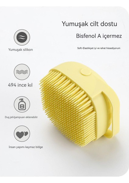 Çok Fonksiyonlu Bebek Yetişkin Evcil Hayvan Silikon Banyo Fırçası (Yurt Dışından) fırsatları