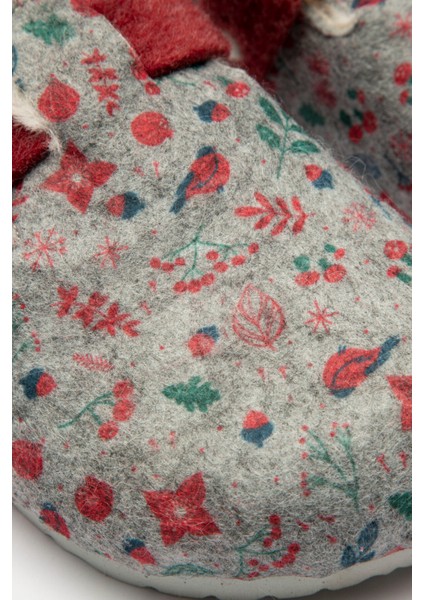 Gri Flora Red Belt Terlik fırsatları