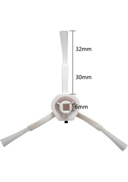 Xiaomi Vacuum Mop Pro 2+ 3D Dreame F9 Uyumlu 2 Adet Yan Fırça