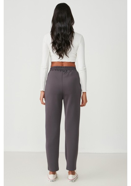 Bel ve Paçası Pileli Eşofman Altı 810 Füme fırsatları