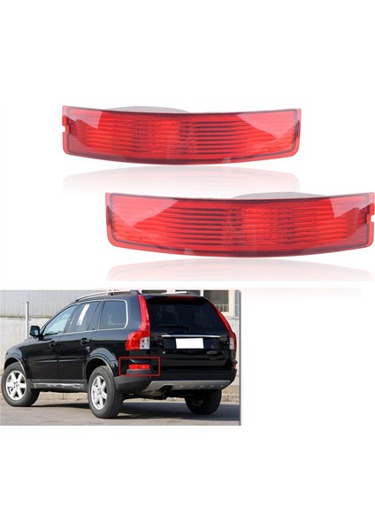 Adet Arka Tampon Işık Volvo XC90 2007-2014 Için Kuyruk Reflektör Sis Lambası Ampul Olmadan 31213647 31111185 (Yurt Dışından)
