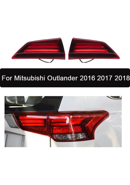 Araba Iç Yan Kuyruk Lambası Arka Fren Işık Mitsubishi Outlander 2016 2017 2018 Sol Için Sinyal Lambası Açın (Yurt Dışından)