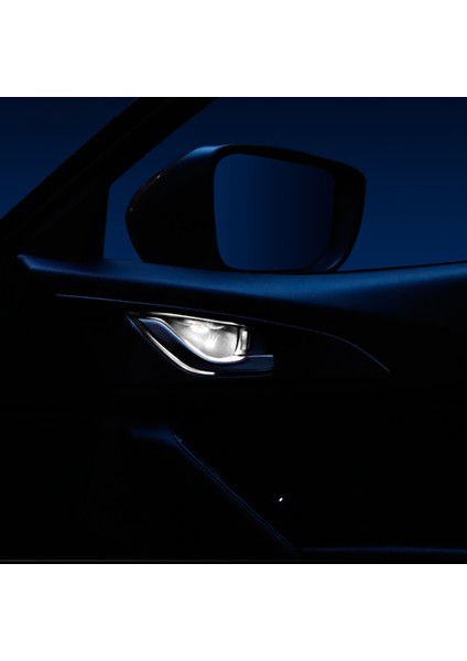 Araba LED Kapı Kase Kol Dayama Atmosfer Işığı Kapı Kase Kolu Çerçeve Işık Mazda Atenza Cx-3 Cx-5 Cx-8 Beyaz (Yurt Dışından)