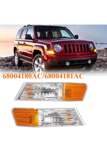 Ön LED Sis Farları Lambaları Jeep Patriot 2007-2014 68004180AC Sağ Taraf Için Sinyal Işığı Açın (Yurt Dışından) fiyatları