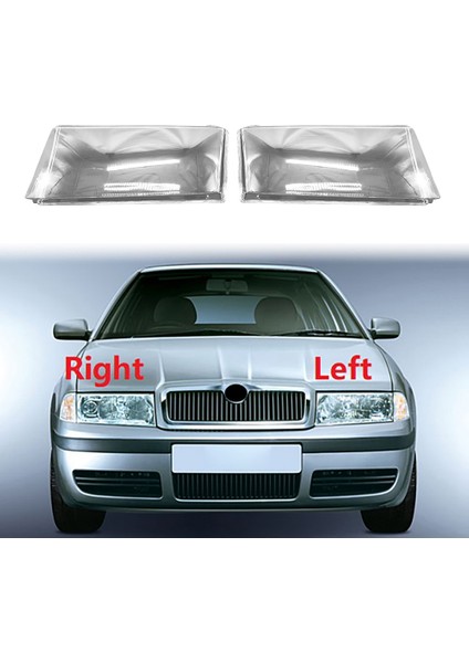 Skoda Için Octavia 2001 2002 2003 2004 Sağ Far Kabuk Lamba Gölge Şeffaf Lens Kapağı Far Kapağı (Yurt Dışından)