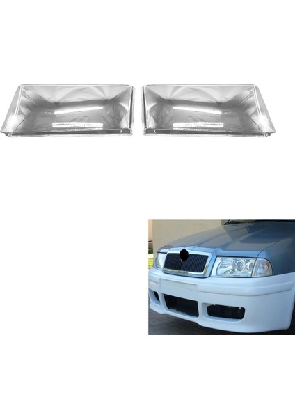 Skoda Için Octavia 2001 2002 2003 2004 Sağ Far Kabuk Lamba Gölge Şeffaf Lens Kapağı Far Kapağı (Yurt Dışından)