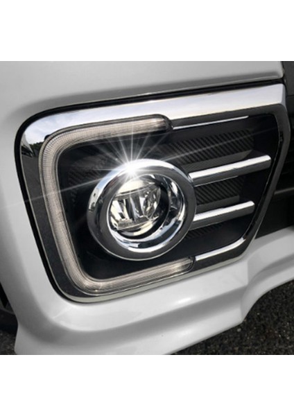 Adet/takım Plastik Araba Ön Kafa Sis Işık Krom Kapak Trim Çerçeve Çerçeve Garnitür Suzuki Spacia Için Özel MK53S (Yurt Dışından)