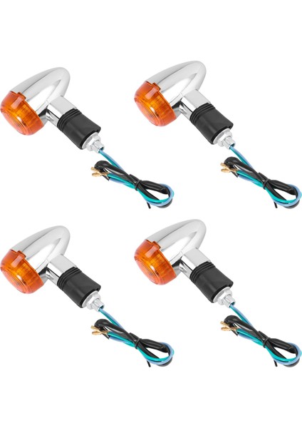 4pcs Motosiklet Turn Sinyalleri Yamaha Suzuki için Amber Işıklar LED göstergesi (Yurt Dışından)