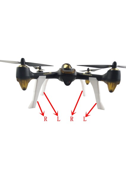 H501S H501C Beyaz Için 4x Uçak Iniş Dişlisi Alt Takımı (Yurt Dışından)