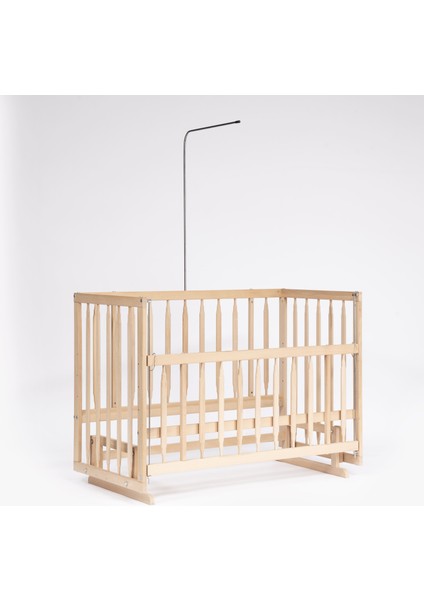 Süper Full Natural Ahşap Beşik 4 Kademeli Anne Yanı Sallanır Bebek Beşiği 60X120 - Boş Beşik fiyatları