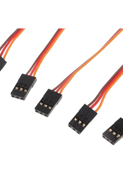 3X5PARÇA Erkekten Kadın Servo Uzatma Kablosu 3 Pin Jr Konektörü 100MM 3 Parça (Yurt Dışından)