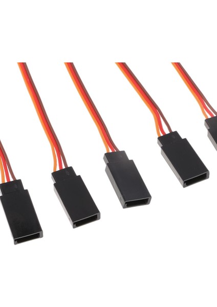 3X5PARÇA Erkekten Kadın Servo Uzatma Kablosu 3 Pin Jr Konektörü 100MM 3 Parça (Yurt Dışından)