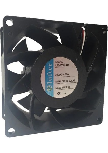 80X80X38MM 24V 0.80A Kare Fan