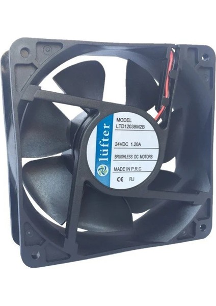 120X120X38MM 24V 1.20A Rulmanlı Kare Fan